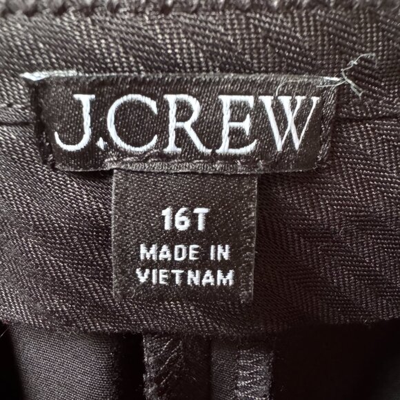 NEW J. Crew Bold Black Essential Wide Leg Pant in Women's 16 Tall - Picture 3 of 11